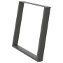 Patas para mesa comedor forma U 2uds antracita 90x(72-73) cm de , Patas para mesas - Ref: Foro24-4012802, Precio: 104,14 €, D...