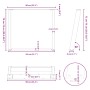 Patas para mesa comedor forma U 2uds antracita 90x(72-73) cm de , Patas para mesas - Ref: Foro24-4012802, Precio: 104,14 €, D...