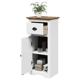 Mueble de baño BODO blanco y marrón 44x30x90 cm de , Muebles de baño - Ref: Foro24-4016858, Precio: 76,06 €, Descuento: %
