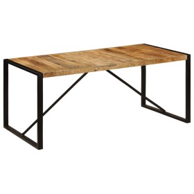 Mesa de comedor madera maciza de mango 180x90x75 cm en Mesas de comedor | Comprar online en Foru.es