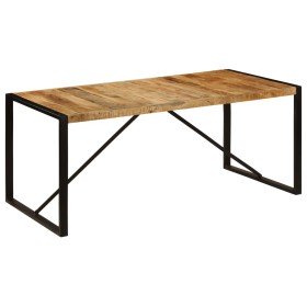Mesa de comedor madera maciza de mango 180x90x75 cm en Mesas de comedor | Comprar online en Foru.es