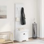 Mueble de entrada con ganchos BODO blanco 50x40x157 cm de , Bancos para recibidores y almacenamiento - Ref: Foro24-4016872, P...