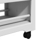 Carrito de cocina BODO blanco y marrón 67,5x45x80 cm de , Carros de cocina y comedor - Ref: Foro24-4016879, Precio: 110,44 €,...