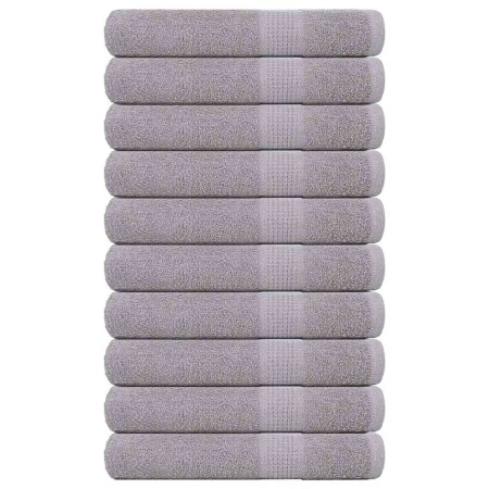 Toallas de sauna 10 uds 100% algodón gris 80x200 cm 360 gsm de , Toallas - Ref: Foro24-136841, Precio: 113,87 €, Descuento: %