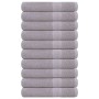 Toallas de sauna 10 uds 100% algodón gris 80x200 cm 360 gsm de , Toallas - Ref: Foro24-136841, Precio: 113,87 €, Descuento: %
