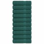 Toallas de baño 10 uds verde 100x150 cm 360 gsm 100% algodón de , Toallas - Ref: Foro24-136862, Precio: 102,35 €, Descuento: %