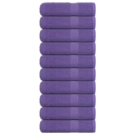Toallas de invitados 10uds 100% algodón púrpura 70x140cm 360gsm de , Toallas - Ref: Foro24-136883, Precio: 82,06 €, Descuento: %