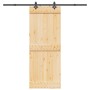 Puerta corredera con herrajes madera maciza de pino 80x210 cm de , Puertas - Ref: Foro24-3332683, Precio: 186,38 €, Descuento: %