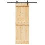 Puerta corredera con herrajes madera maciza de pino 70x210 cm de , Puertas - Ref: Foro24-3332688, Precio: 162,19 €, Descuento: %