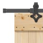 Puerta corredera con herrajes madera maciza de pino 70x210 cm de , Puertas - Ref: Foro24-3332778, Precio: 183,73 €, Descuento: %