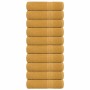 Toallas de mano 10 uds oro 50x100 cm 360 gsm 100% algodón de , Toallas - Ref: Foro24-136808, Precio: 52,20 €, Descuento: %