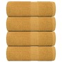 Toallas 4 uds 100% algodón oro 30x30 cm 360 gsm de , Toallas - Ref: Foro24-136801, Precio: 14,28 €, Descuento: %