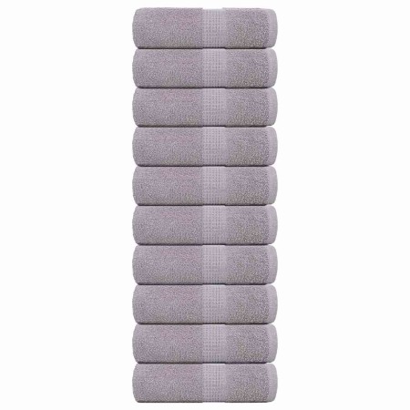 Toallas invitados 10 uds 100% algodón gris 30x50 cm 360 gsm de , Toallas - Ref: Foro24-136829, Precio: 28,88 €, Descuento: %