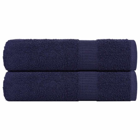 Toallas de ducha 2uds 100% algodón azul marino 70x140cm 360 gsm de , Toallas - Ref: Foro24-136785, Precio: 22,41 €, Descuento: %