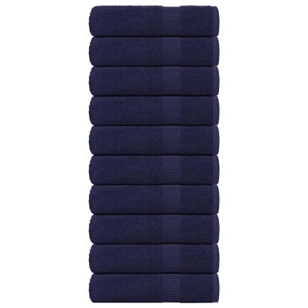 Toallas invitados 10uds 100% algodón azul marino 360gsm de , Toallas - Ref: Foro24-136787, Precio: 82,06 €, Descuento: %