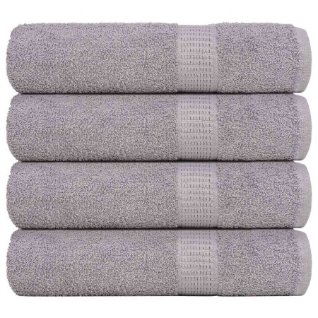 Toallas de ducha 4 uds 100% algodón gris 70x140 cm 360 gsm de , Toallas - Ref: Foro24-136834, Precio: 42,33 €, Descuento: %