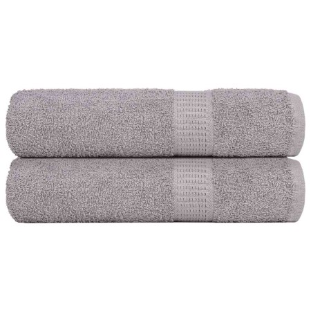 Toallas de baño 2 uds gris 100x150 cm 360 gsm 100% algodón de , Toallas - Ref: Foro24-136836, Precio: 28,14 €, Descuento: %