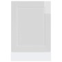 Panel lavavajillas Porto madera contrachapada blanco brillante de , Armarios de cocina - Ref: Foro24-854129, Precio: 27,13 €,...