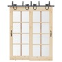 Kit de herrajes para puertas correderas acero negro 183 cm de , Artículos para puertas - Ref: Foro24-3295737, Precio: 101,99 ...