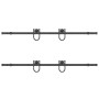 Kit de herrajes para puertas correderas acero negro 183 cm de , Artículos para puertas - Ref: Foro24-3295737, Precio: 101,99 ...