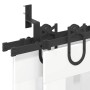 Kit de herrajes para puertas correderas acero negro 183 cm de , Artículos para puertas - Ref: Foro24-3295737, Precio: 101,99 ...