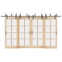 Kit de herrajes para puertas correderas acero negro 400 cm de , Artículos para puertas - Ref: Foro24-3295742, Precio: 256,46 ...