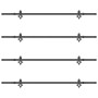 Kit de herrajes para puertas correderas acero negro 427 cm de , Artículos para puertas - Ref: Foro24-3295756, Precio: 311,58 ...