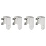 Kit de herrajes para puerta corredera 183 cm acero plateado de , Artículos para puertas - Ref: Foro24-3295763, Precio: 199,49...