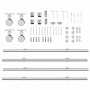 Kit de herrajes para puerta corredera 183 cm acero plateado de , Artículos para puertas - Ref: Foro24-3295763, Precio: 199,49...