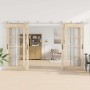 Kit de herrajes para puerta corredera 400 cm acero plateado de , Artículos para puertas - Ref: Foro24-3295768, Precio: 444,48...