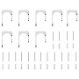 Kit de herrajes para puerta corredera 400 cm acero plateado de , Artículos para puertas - Ref: Foro24-3295768, Precio: 444,48...