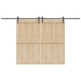 Kit de herrajes para puertas correderas acero negro 366 cm de , Artículos para puertas - Ref: Foro24-3295777, Precio: 105,10 ...
