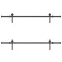 Kit de herrajes para puertas correderas acero negro 305 cm de , Artículos para puertas - Ref: Foro24-3295775, Precio: 130,41 ...