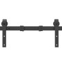 Kit de herrajes para puertas correderas acero negro 305 cm de , Artículos para puertas - Ref: Foro24-3295775, Precio: 130,41 ...