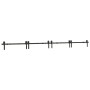 Kit de herrajes para puertas correderas acero negro 400 cm de , Artículos para puertas - Ref: Foro24-3295804, Precio: 230,95 ...