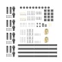 Kit de herrajes para puertas correderas acero negro 400 cm de , Artículos para puertas - Ref: Foro24-3295804, Precio: 230,95 ...