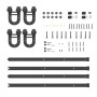 Kit de herrajes para puertas correderas acero negro 366 cm de , Artículos para puertas - Ref: Foro24-3295789, Precio: 102,46 ...