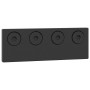 Kit de herrajes para puertas correderas acero negro 366 cm de , Artículos para puertas - Ref: Foro24-3295789, Precio: 102,46 ...