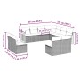Set de sofás de jardín 11 pzas y cojines ratán sintético negro en Conjuntos de jardín | Comprar online en Foru.es