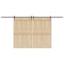 Kit de herrajes para puertas correderas acero negro 427 cm de , Artículos para puertas - Ref: Foro24-3295782, Precio: 114,97 ...