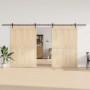Kit de herrajes para puertas correderas acero negro 427 cm de , Artículos para puertas - Ref: Foro24-3295782, Precio: 114,97 ...
