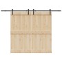 Kit de herrajes para puertas correderas acero negro 427 cm de , Artículos para puertas - Ref: Foro24-3295780, Precio: 142,65 ...