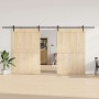 Kit de herrajes para puertas correderas acero negro 427 cm de , Artículos para puertas - Ref: Foro24-3295780, Precio: 142,65 ...