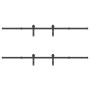 Kit de herrajes para puertas correderas acero negro 427 cm de , Artículos para puertas - Ref: Foro24-3295780, Precio: 142,65 ...