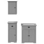 Juego de muebles de baño BODO 3 pzas madera maciza pino gris de , Muebles de baño - Ref: Foro24-3307649, Precio: 236,83 €, De...