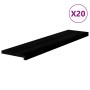 Peldaños de escalera 20 uds madera maciza roble marrón oscuro de , Alfombrillas para escalones - Ref: Foro24-3283065, Precio:...
