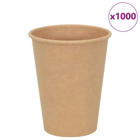 Tazas de café de papel 1000 uds 12oz 300ml marrón de , Vasos desechables - Ref: Foro24-4102796, Precio: 101,31 €, Descuento: %