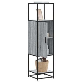 Aparador alto madera ingeniería metal gris sonoma 35,5x35x13 cm de , Aparadores - Ref: Foro24-849037, Precio: 79,00 €, Descue...