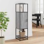 Aparador alto madera ingeniería metal gris sonoma 35,5x35x13 cm de , Aparadores - Ref: Foro24-849037, Precio: 79,00 €, Descue...