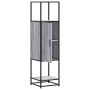 Aparador alto madera ingeniería metal gris sonoma 35,5x35x13 cm de , Aparadores - Ref: Foro24-849037, Precio: 79,00 €, Descue...